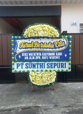 Papan Bunga Duka di Sukahurip